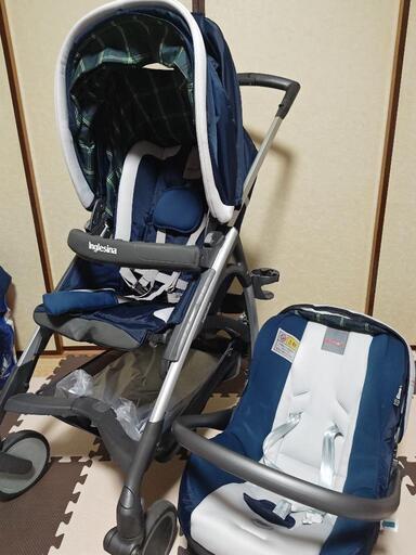 中古）　イングリッシーナ　ミキハウス　コラボ　ベビーカー　5点セット