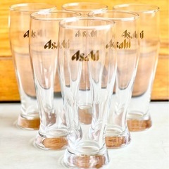 【未使用品 非売品❣️】アサヒ ビールグラス 希少ゴールドラベル...