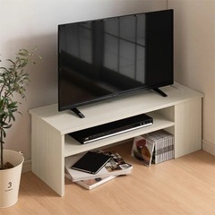 【受付終了】ルーター収納付き テレビ台 ホワイト