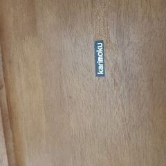 J6350　値下げしました！　karimoku　カリモク　ダイニングテーブルセット　DT8111　CC0705DK　ブラウン　　クリーニング済　【リユースのサカイ柏店】の画像
