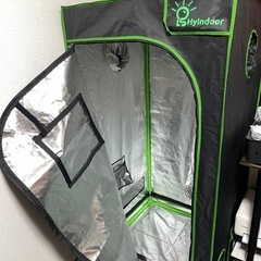 グロウテント　Hyindoor 80*80*160cm 室内水耕栽培 植物育成 グロウボックス 安全遮光なグロウテント 温室の画像
