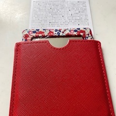 新品未使用✨リバティプリントケース付きミラー✨手鏡✨コンパクトサイズ✨の画像