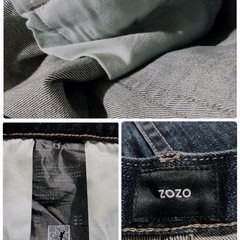 ꒰ZOZO꒱テーパード ストレートデニム 形綺麗 ロングジーンズ カジュアルの画像