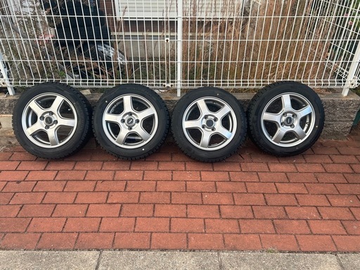 お取引中　バリ山 軽自動車用スタッドレス155/65R14＋アルミホイールセット