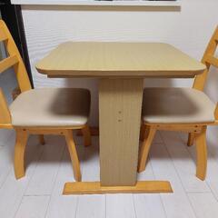 ニトリ ダイニングテーブル 回転いす2脚セット