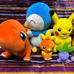 ポケモンぬいぐるみ　大小の画像