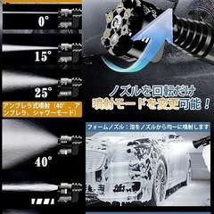 【新品】 　高圧洗浄機 コードレス 充電式 家庭用 掃除 洗車 マキタ互換バッテリーの画像