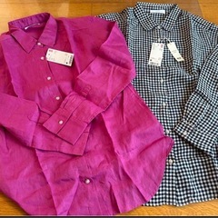 【新品】UNIQLO プレミアムリネンシャツ　M