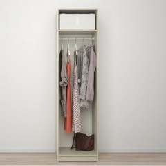 【IKEA】ワードローブ ライトベージュ 組み立て済の画像