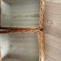 4日までお値引！籐かご収納 小物入れ4つセットの画像