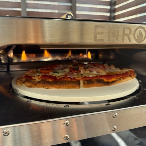 ★ENRO ガス式窯焼名人　ガス式ポータルピザ窯のセット　1回使用★