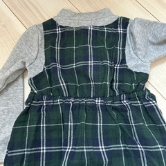 チェックワンピースの画像