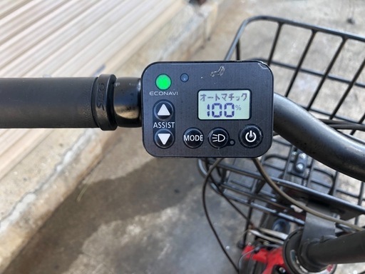 571  パナソニック最新機種電動アシスト自転車swカスタムレッドアルミボディー
