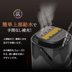 2024冬3つの噴出口 加湿器 卓上 加湿器 3L 加湿機 6畳 アロマ対応の画像
