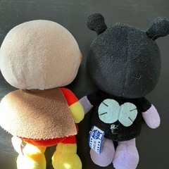 アンパンマン　バイキンマン　人形　ぬいぐるみの画像