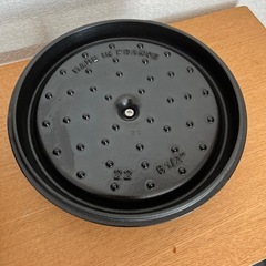 STAUB 鍋 22cm ピコココット ラウンド黒の画像