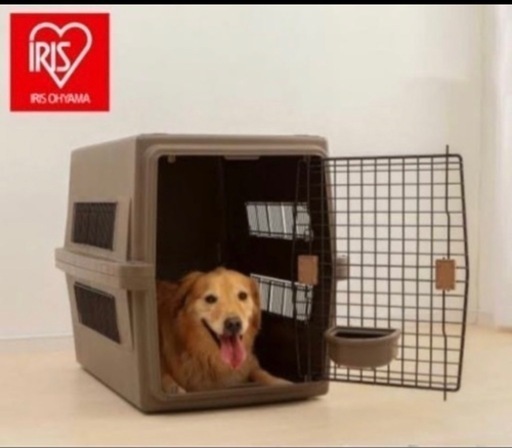 【受渡決定】アイリスオーヤマ　大型犬　ペットキャリー　ブラウン