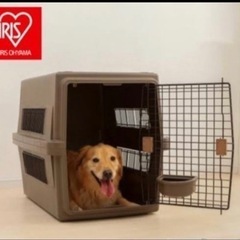 【受渡決定】アイリスオーヤマ　大型犬　ペットキャリー　ブラウン