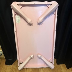 値下げしました‼️ピンク 折りたたみテーブルの画像