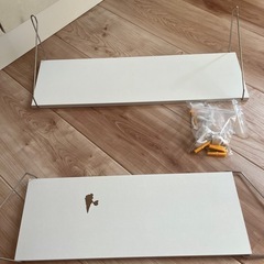 飾り棚　ウォールシェルフ　賃貸OKの画像