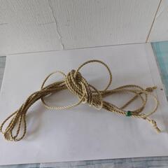 ローフ。荷作り用・避難用ロープ、ナチュラルカラー。の画像