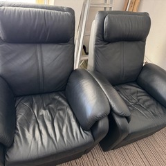 【美品】ソファ&ガラステーブルセット
の画像
