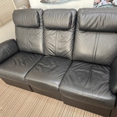 【美品】ソファ&ガラステーブルセット
の画像