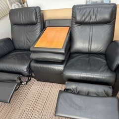 【美品】ソファ&ガラステーブルセット
の画像