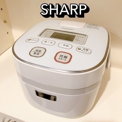 【SHARP／シャープ】炊飯器　3合炊き KS-C5K〈ホワイト〉