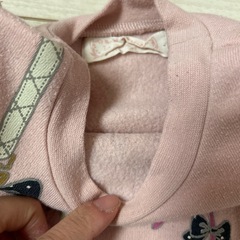 ピンクポシェットトレーナー90の画像