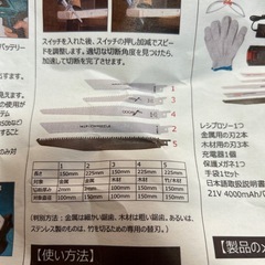 【お取り引き済】電動ノコギリ 未使用品 庭木の剪定 DIYにの画像