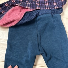 ピンク裏起毛スカッツ90の画像