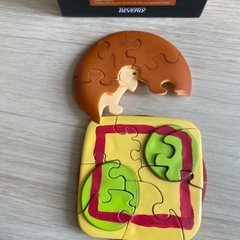 ハンバーガー型　ジグソーパズルの画像