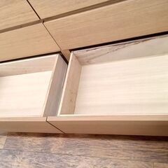 ★ジモティ割あり★ 無印良品 チェスト オーク H83×D40×W120 クリーニング済み MT3224の画像