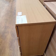 ★ジモティ割あり★ 無印良品 チェスト オーク H83×D40×W120 クリーニング済み MT3224の画像