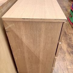 ★ジモティ割あり★ 無印良品 チェスト オーク H83×D40×W120 クリーニング済み MT3224の画像