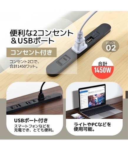 ブラック ロフトベッド デスク付き シングルサイズ