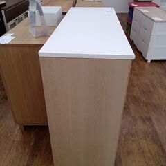 ★ジモティ割あり★ NITORI チェスト ホワイト×オーク H92×D44×W121 クリーニング済み MT3225の画像