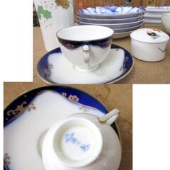 深川製磁 まとめて17点 盃 皿 カップ 食器等 瑠璃 葡萄 牡丹 富士 札幌市北区屯田の画像