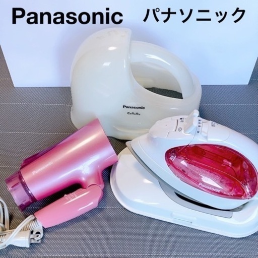 【SHARP／シャープ】ヘアドライヤー＆Steam/ドライ両対応アイロン セット〈ピンク〉