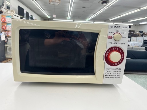 【お持ち帰り大特価・家電6ヶ月保証】SHARP 電子レンジ RE-T3 2017年製