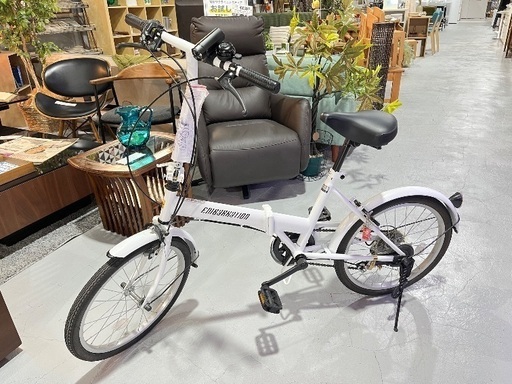 折りたたみ自転車 ホワイト EMBARKATION SHIMANO