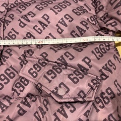 新品 GAP 1969　総ロゴ ダウンジャケット パープルの画像