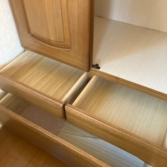 ★天然木タンス鏡付きの画像