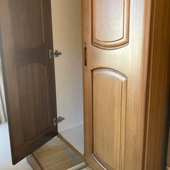 ★天然木タンス鏡付きの画像