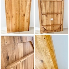 ダイニングテーブルセット 5点セット 150 × 90 オーク 4人掛け ダイニングセット 回転 肘付 チェア ４脚 無垢 天然木 木製 長方形  ダイニングテーブル の画像