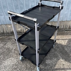 ツールワゴン 折りたたみワゴン 耐荷重135kg キャスター付き...