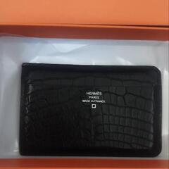 HERMESアリゲーター　シティ　名刺入れ極美品