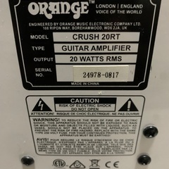 【値下げ希望受け付けます。】ギターアンプ ORANGE CRUSH 20RTの画像