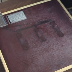 ナショナルフロアヒータ　DL-51 2台　屋内専用　100V-70W 中古　ヴィンテージ柄　オレンジ　の画像